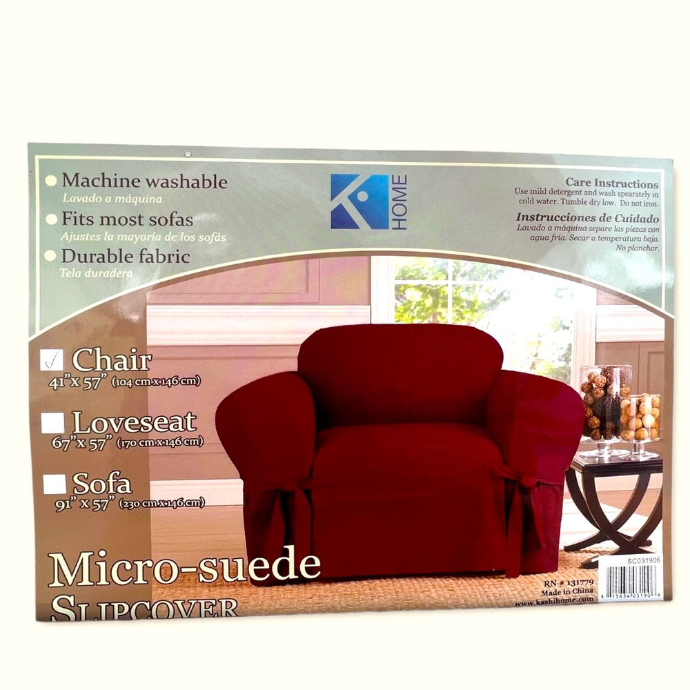 Red Chair Slipcover